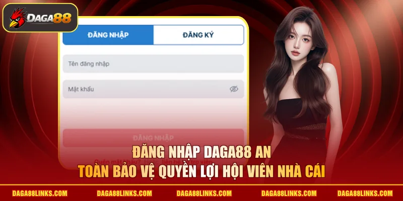 Đăng nhập daga88 an toàn bảo vệ quyền lợi hội viên nhà cái